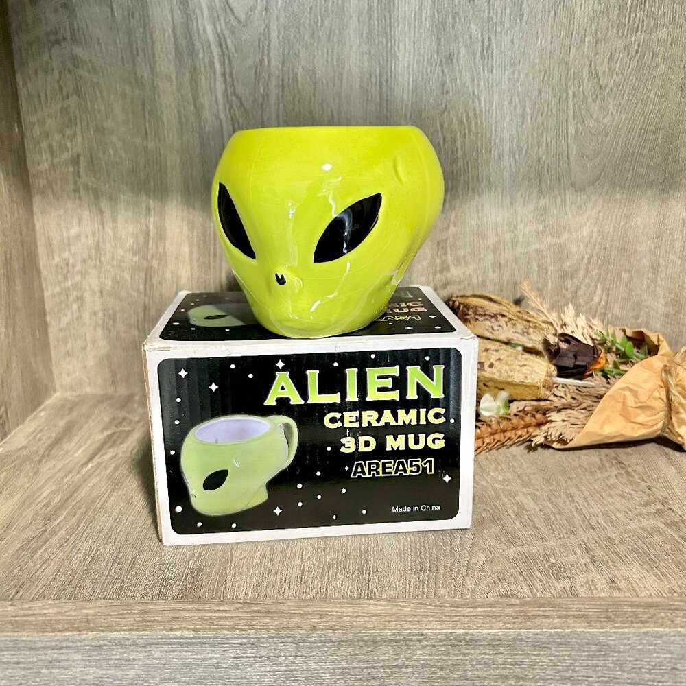 NEW Area 51 Alien Ceramic 3D Mug